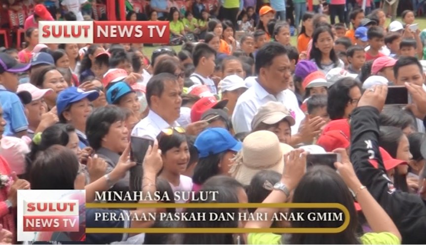 (Video) Ribuan Anak Hadiri Perayaan Paskah dan Hari Anak&nbsp;se-GMIM