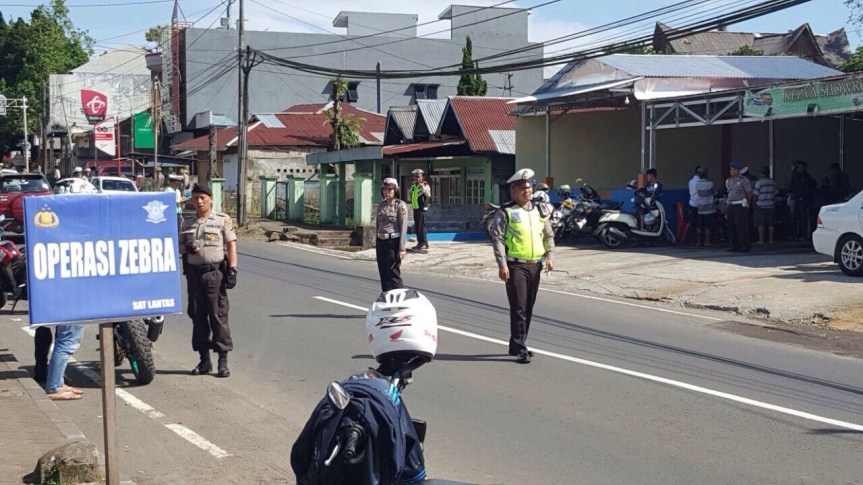 Polres Tomohon Jaring 664 Pelanggaran Tilang dalam Operasi Zebra&nbsp;2017