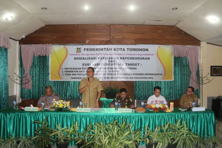 Perekaman KTP-el Kota Tomohon telah menyentuh angka&nbsp;95,39%.