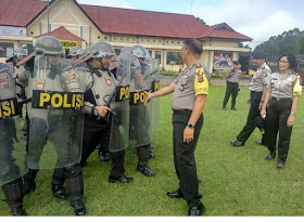 Kapolres Kusmayadi Pimpin Latihan Anggota Sabhara untuk Pengamanan&nbsp;Pilkada