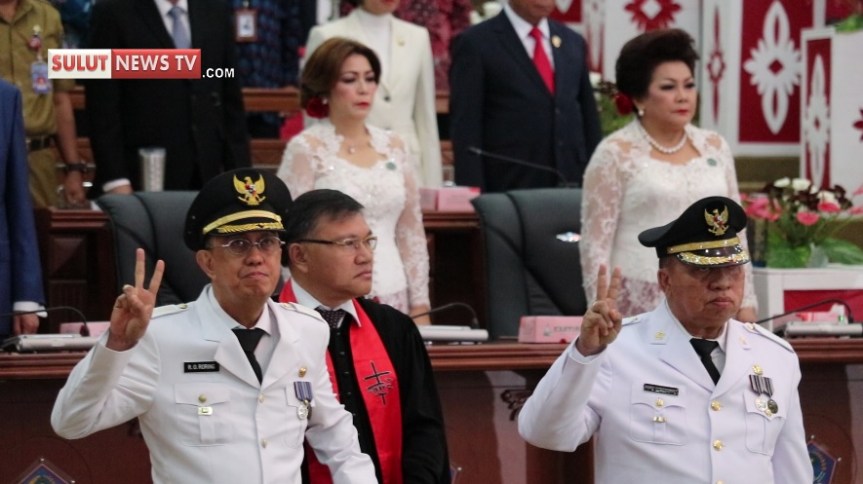[VIDEO] Gubernur OD Lantik ROR RD Sebagai Bupati dan Wakil Bupati&nbsp;MInahasa