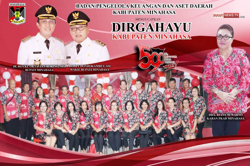 Ria Suwarno: Selamat HUT Kabupaten Minahasa Ke 590 “Kerja Kita Prestasi&nbsp;Hebat”