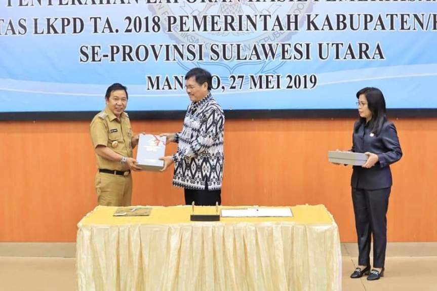 Pemkab Mitra Raih WTP ke-4 Kali lewat Kepemimpinan Bupati James&nbsp;sumendap
