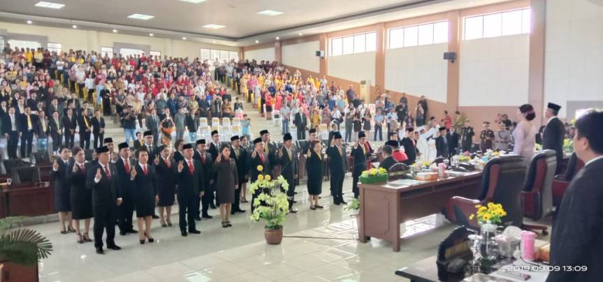 DPRD Minsel Gelar Paripurna Pengambilan Sumpah/Janji Anggota DPRD Periode&nbsp;2019-2024