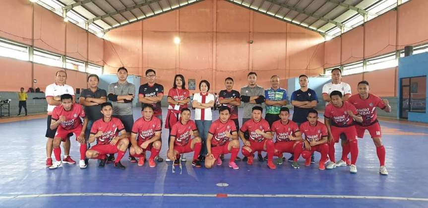 Menang Telak 9-0 Lawan KEMENP3A, Tim Futsal Pemprov Sulut Juara Grup&nbsp;G