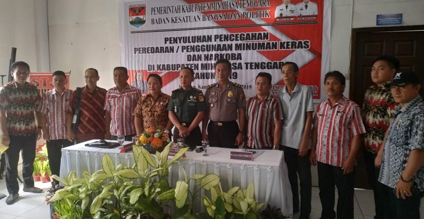 Polisi-TNI Penyuluhan Bahaya Miras & Narkoba, Difasilitasi Kesbangpol&nbsp;Mitra