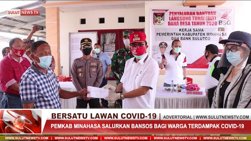 [VIDEO] Pemkab Minahasa Salurkan Bansos Bagi Warga Terdampak&nbsp;Covid-19