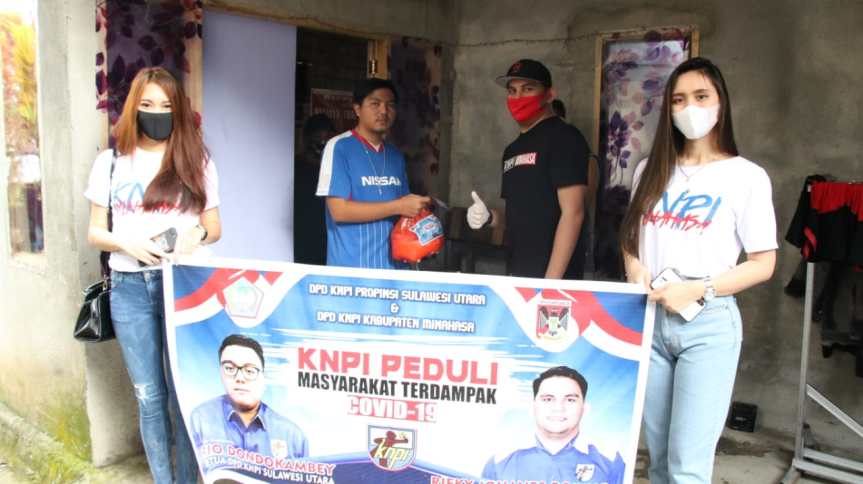 knpi minahasa berbagi bantuan