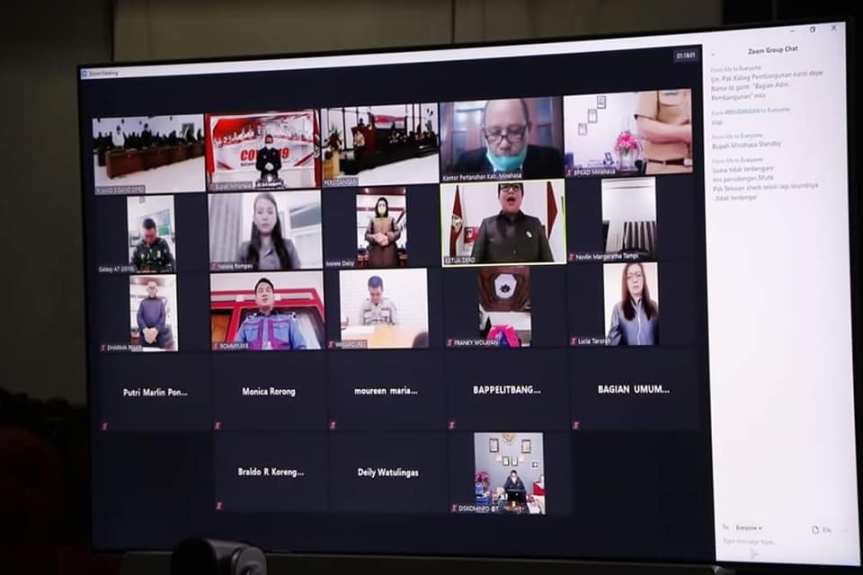 Paripurna penetapan LKPJ minahasa vicon