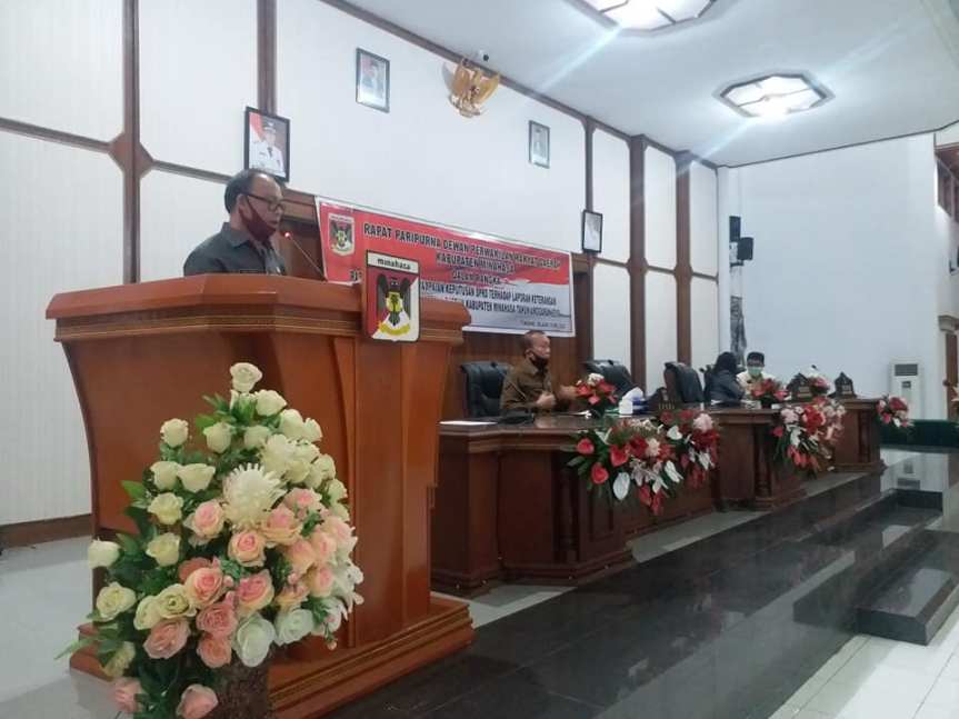 Paripurna penetapan LKPJ sekwan kuron