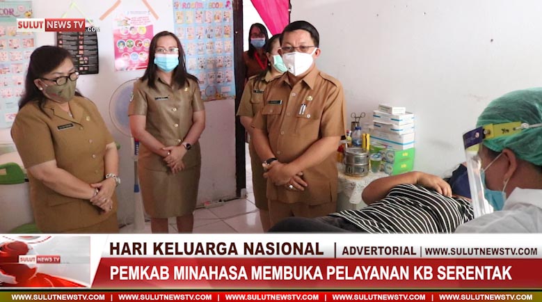 [VIDEO] Hari Keluarga Nasional, Pemkab Minahasa Gelar Pelayanan KB&nbsp;Serentak