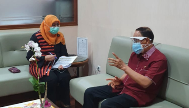 Tindaklanjuti Permohonan Bantuan Laboratorium dan PCR Mobile, Bupati ROR Kunker di Kemenkes&nbsp;RI