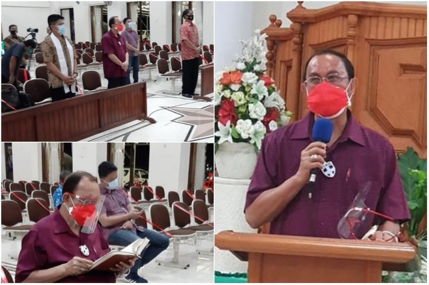 Ikuti Ibadah Komisi P/KB Wilayah Manado Tenggara, Bupati ROR Berharap Kaum Bapa Tetap Berdoa agar Pandemi Covid 19 Cepat&nbsp;Berlalu