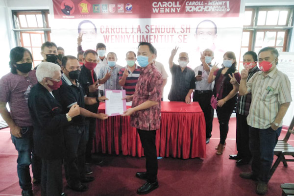 Perintis Terbentuknya Kota Tomohon Deklarasi Dukungan Terhadap Caroll – Wenny Untuk Tomohon&nbsp;Hebat