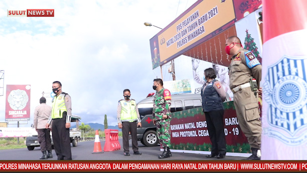 [VIDEO] Ratusan Anggota Polres Minahasa Diterjunkan Untuk Pengamanan Perayaan Natal dan Tahun&nbsp;Baru
