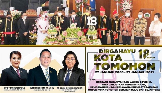 Diusia Ke-18 Tahun, Tomohon Semakin Maju dan&nbsp;Terdepan
