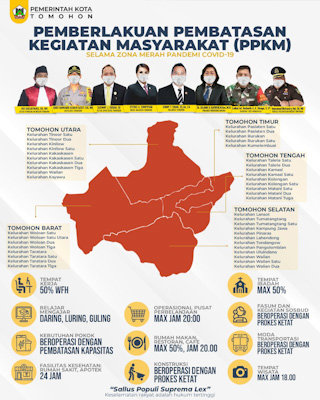Tomohon Zona Merah, Jam 8 Malam Pusat Belanja, Cafe Sampai Restoran&nbsp;Ditutup