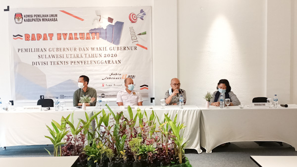 KPU Minahasa Divisi Teknis Penyelenggara Gelar Evaluasi Pilgub Sulut Tahun&nbsp;2020