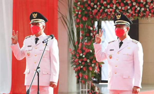 Resmi Dilantik Sebagai Bupati dan Wakil Bupati, Wongkar-Rembang Komitmen Bangun&nbsp;Minsel
