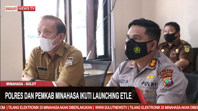 [VIDEO] Kapolres Bersama Sekda Minahasa Ikuti Launching Tilang&nbsp;Elektonik