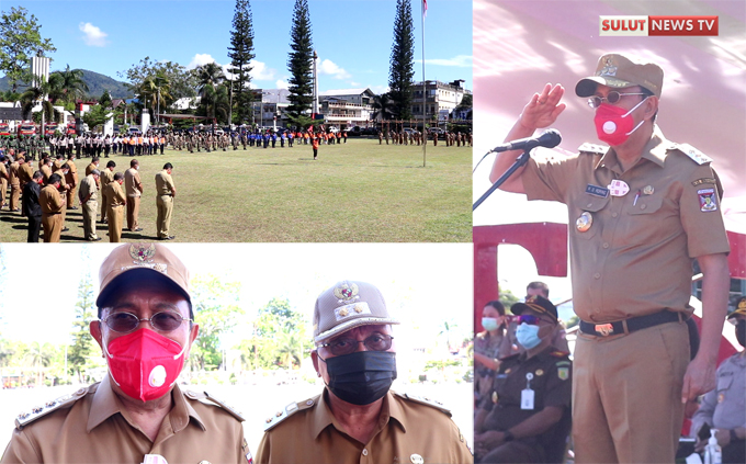 Pemkab Minahasa Gelar Apel Kesiapsiagaan Menghadapi Bencana Termasuk Covid&nbsp;19