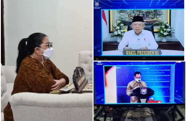 Dibuka Wapres RI, Ketua DPRD Glady Kandouw Ikuti Pembukaan Peringatan Hari Otonomi Daerah Ke-25 Tahun&nbsp;2021