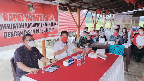Permudah Komunikasi Informasi, Pemkab Minahasa Dialog Dengan Insan&nbsp;Pers