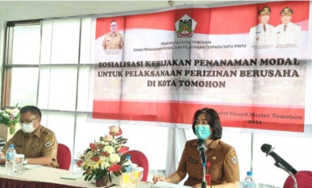 Permudah Pengurusan Ijin, Pemkot Tomohon Gelar Sosialisasi Kebijakan Investasi Untuk Pelaksanaan Perijinan&nbsp;Berusaha