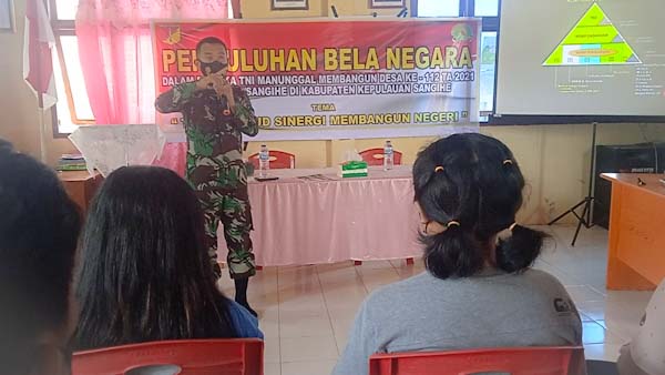 Program TMMD ke 112 TA 2021, Selain Sasaran Fisik, Kodim 1301/Sangihe Juga Gelar&nbsp;Penyuluhan