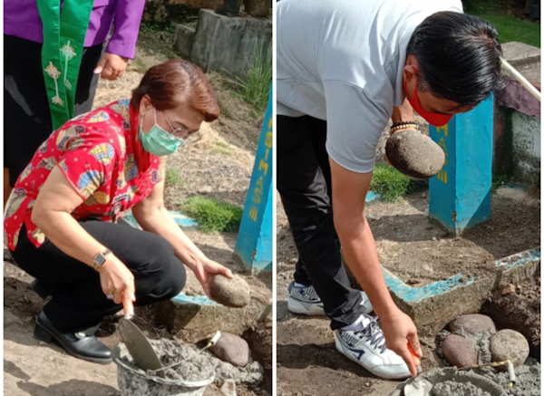 Manfaatkan DD Tahap II,  Desa Tokin Betonisasi Pila Pila&nbsp;Jalan