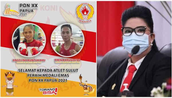 Dua Atlet Asal Minahasa Raih Medali Emas di PON Papua, Ketua KONI Glady Kandouw: Mereka Dipersiapkan Sampai ke Tingkat Sea&nbsp;Games