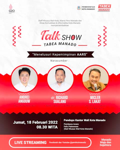 Hadirkan AA-RS, APM-DiskomInfo Manado Gelar Talk Show ‘Tabea&nbsp;Manado’
