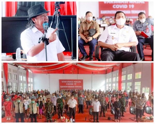 Virtual Pemkab Dengan Presiden RI, Mulai Pekan Depan Target Vaksinasi Mitra diatas 70&nbsp;Persen