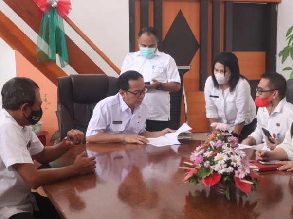 Wali Kota Senduk Didampingi Sejumlah Pejabat Audiensi bersama Kepala BPPW&nbsp;Sulut