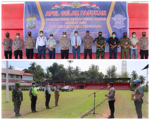 Kapolres Mitra Rudi Hartono Pimpin Apel Gelar Pasukan Operasi Samrat&nbsp;2022