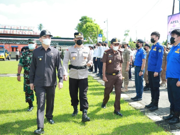 Wali Kota Tomohon Pimpin Apel Kesiapan Pengamanan Peringatan Jumat Agung Dan Paskah&nbsp;2022
