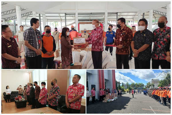 Sekda Frits Muntu Serahkan Bantuan Kepada Warga Terdampak Bencana Alam di&nbsp;Minsel