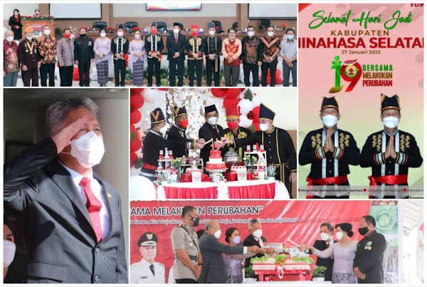 Dengan Tema Bersama Lakukan Perubahan, Pemkab Minsel Rayakan HUT&nbsp;ke-19