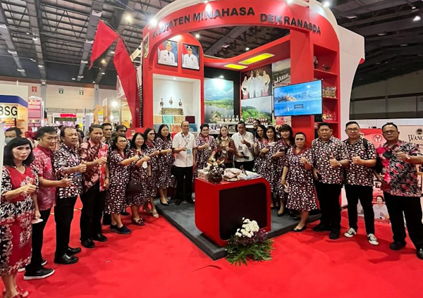 Pemkab Minahasa Tampilkan Potensi Wisata dan Hasil Kerajinan asal Tanah Toar Lumimuut di APKASI Expo&nbsp;2022