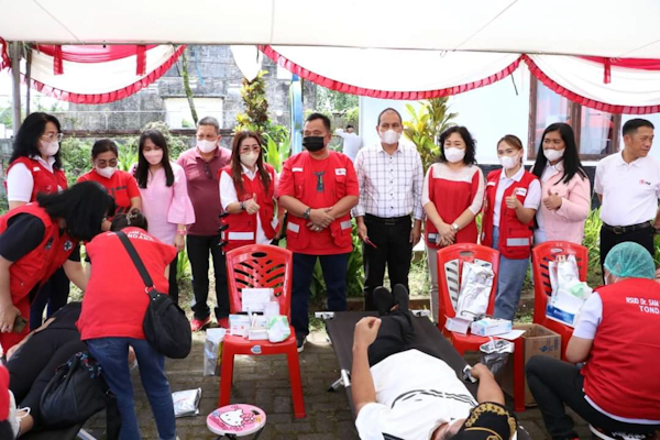 Penuhi Kebutuhan Darah, PMI Minahasa Gelar Donor Darah di&nbsp;Kawangkoan
