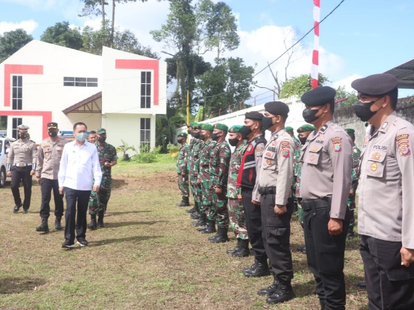 Kolaborasi Polres Bersama Pemkot Tomohon Gelar Apel Pengamanan TIFF&nbsp;2022