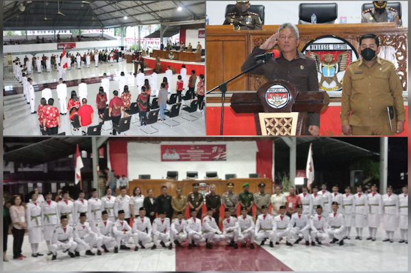 Bupati Wongkar Kukuhkan Paskibraka Kabupaten&nbsp;Minsel