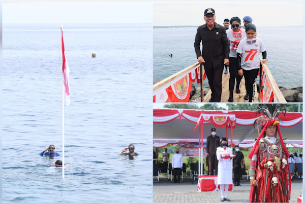 Upacara Bendera di Laut Amurang, Bupati Wongkar: Bukti tingginya semangat kebangsaan dan&nbsp;nasionalisme