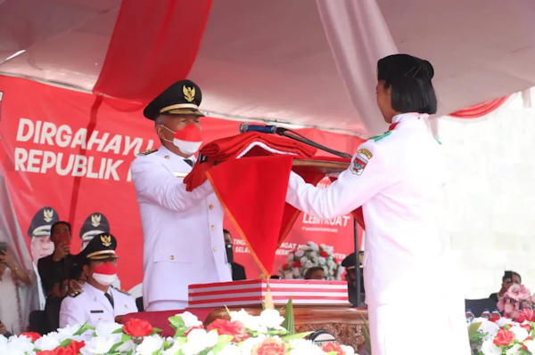 Bupati Wongkar Irup Upacara Peringatan HUT RI Ke-77 Pemkab&nbsp;Minsel