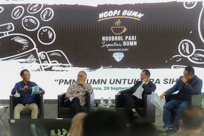 Direksi PLN Hadir di Ngopi BUMN, Kementerian BUMN dan 3 BUMN Jawab Peran PMN untuk&nbsp;Negeri