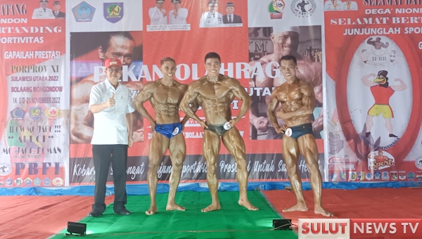 Disaksikan Bupati ROR, Atlet Binaraga Minahasa Rebut Medali Emas Porprov XI&nbsp;Bolmong