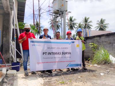 Turut Ciptakan Iklim Investasi Yang Baik, PLN Sambung Listrik 240 kVA PT Intimas&nbsp;Surya