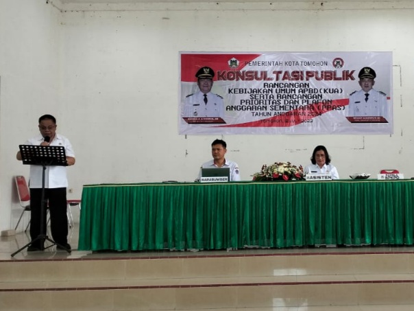 Pemkot Tomohon Gelar Konsultasi Publik Terkait Rancangan KUA dan PPAS Tahun&nbsp;2024