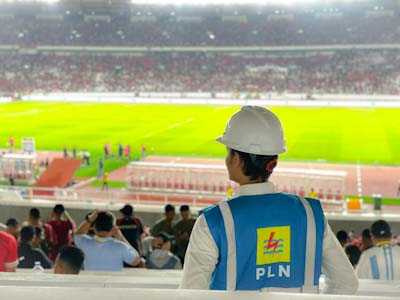GBK Terang Benderang, PLN Sukses Layani Laga Timnas vs Argentina Tanpa&nbsp;Kedip