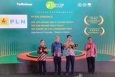 Boyong 39 Penghargaan TOP CSR Awards 2023, TJSL PLN Berhasil Berikan Manfaat Besar dan Berkelanjutan bagi&nbsp;Masyarakat